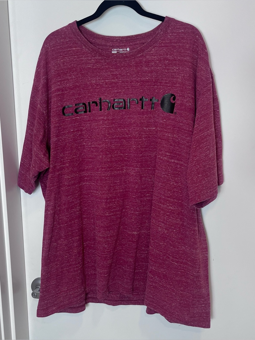 Carhartt Loose Fit Heavyweight Short‎ Sleeve Logo Graphic T-Shirt Red 2XL